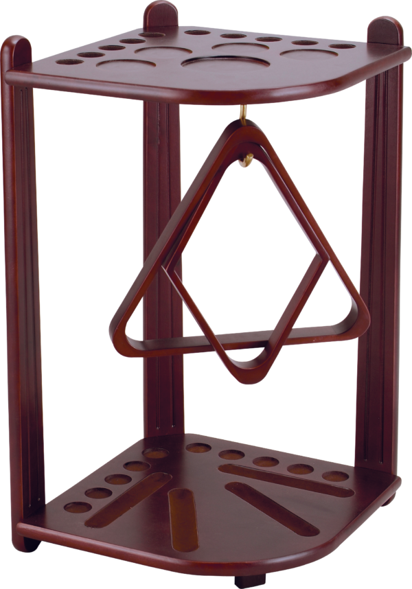 Deluxe 10 Cue Corner Floor Rack - Wine